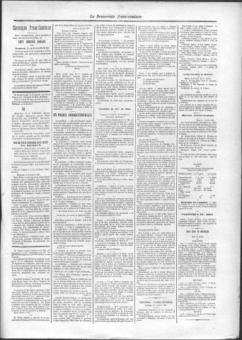 06/07/1885 - La Démocratie franc-comtoise : journal politique quotidien