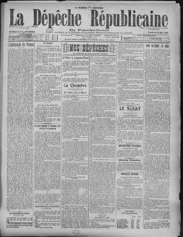 29/05/1925 - La Dépêche républicaine de Franche-Comté [Texte imprimé]