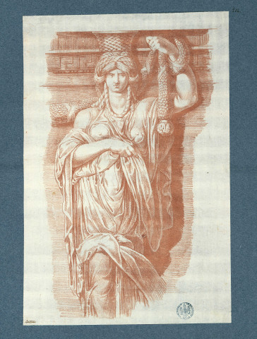 Caryatide d'après Polidore / Bouteux , [S.l.] : [Bouteux], [1700-1800]