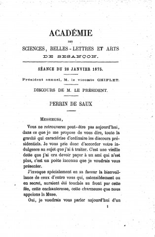 01/01/1875 - Séances publiques [Texte imprimé] /