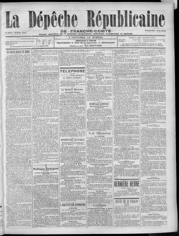 07/05/1905 - La Dépêche républicaine de Franche-Comté [Texte imprimé]