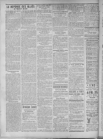 13/01/1917 - La Dépêche républicaine de Franche-Comté [Texte imprimé]