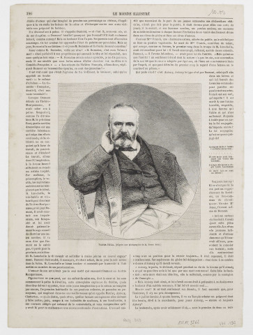 Victor Hugo. [image fixe] / E. Bocourt del. ; L. Chapon sc. ; (d'après une photographie de M. Pierre Petit) 1882