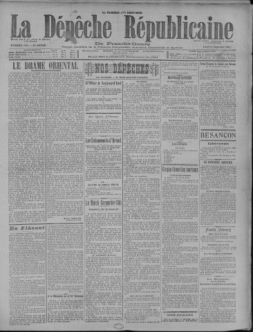 25/09/1922 - La Dépêche républicaine de Franche-Comté [Texte imprimé]