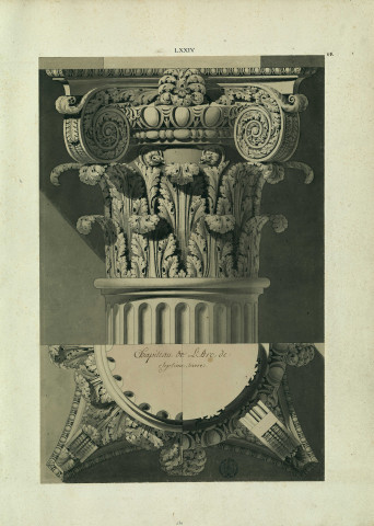 Chapiteau de l'Arc de Septime-Sévère / Pierre-Adrien Pâris , [S.l.] : [P.-A. Pâris], [1700-1800]