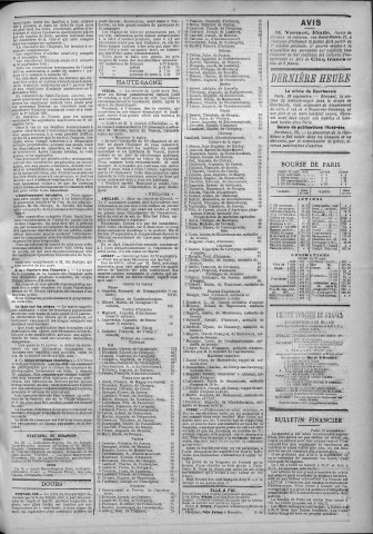 30/09/1891 - La Franche-Comté : journal politique de la région de l'Est