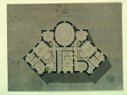 Château de Colmoulins près du Havre. Plan du 1er étage / Pierre-Adrien Pâris , [S.l.] : [P.-A. Pâris], [1700-1800]
