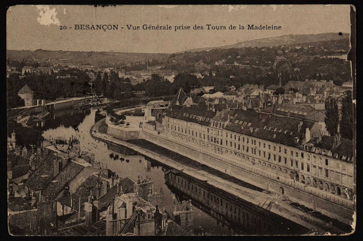 Besançon - Vue générale prise des Tours de la Madeleine [image fixe] , 1904/1916