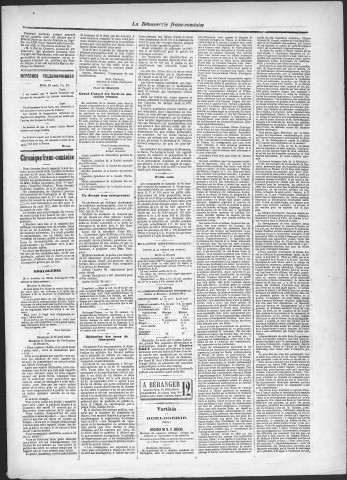 23/04/1881 - La Démocratie franc-comtoise : journal politique quotidien