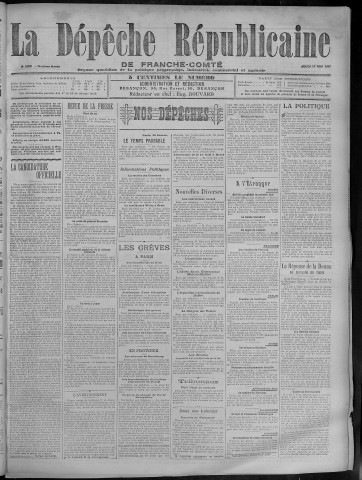 17/05/1906 - La Dépêche républicaine de Franche-Comté [Texte imprimé]