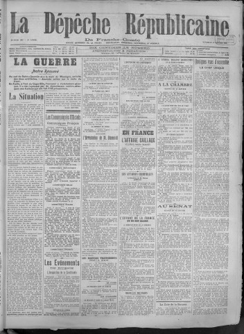 18/01/1918 - La Dépêche républicaine de Franche-Comté [Texte imprimé]