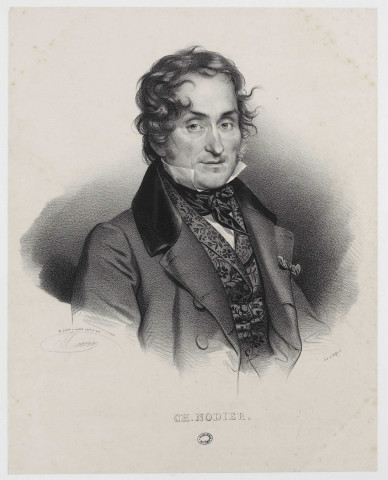 Ch. Nodier / Lith. de Delpech ; Dessiné d'après nature par Maurin