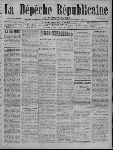 10/05/1909 - La Dépêche républicaine de Franche-Comté [Texte imprimé]