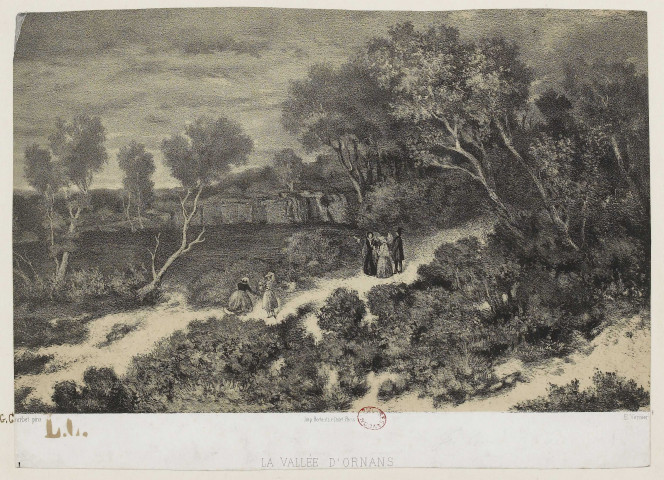 La vallée d'Ornans / Imp. Bertauts, r. Cadet, Paris , [S.l.] : [s.n.], [1800-1899]