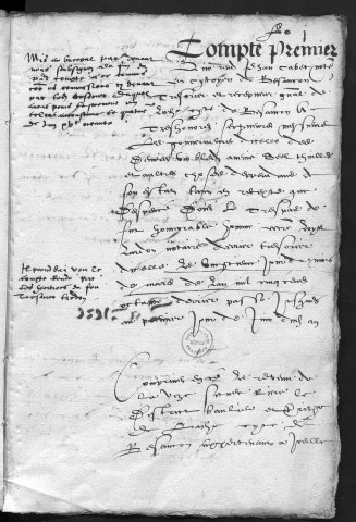 Comptes de la Ville de Besançon, recettes et dépenses, Compte de Jehan Cabet (20 mars 1580 - 31 mai 1580)