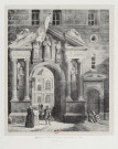Portail de l'ancien couvent des Cordeliers [estampe] : Franche-Comté / Fragonard 1825, lith. de Engelmann , 1825