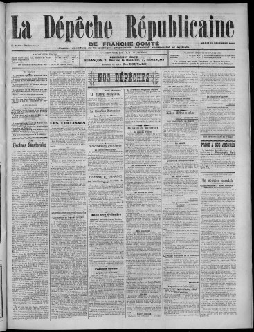26/12/1905 - La Dépêche républicaine de Franche-Comté [Texte imprimé]