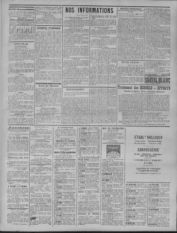 21/04/1921 - La Dépêche républicaine de Franche-Comté [Texte imprimé]