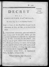 Décret de la Convention nationale, du 18 juin 1793... relatif à l'envoi de deux représentants du peuple dans les départements du Jura, de l'Ain, de la Côte d'Or, du Doubs