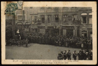 Besançon - Le Cortège officiel devant la Maison natale de Victor Hugo, le 26 février 1902 [image fixe] , Besançon, 1902