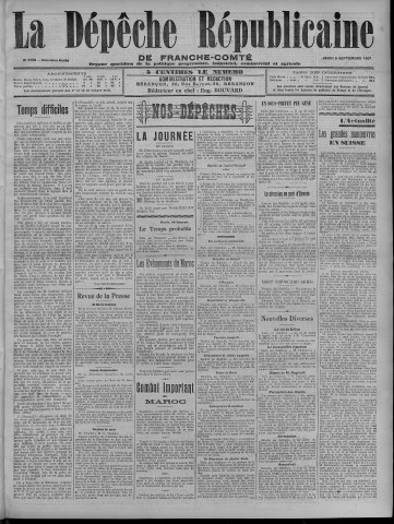 05/09/1907 - La Dépêche républicaine de Franche-Comté [Texte imprimé]