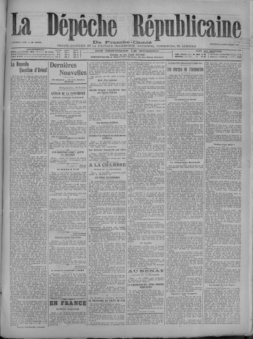 19/09/1919 - La Dépêche républicaine de Franche-Comté [Texte imprimé]