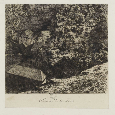 Source de la Loue [image fixe] / E. Sadoux , [circa 1880-1890]