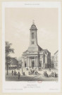 Besançon [image fixe] : église et place de St. Pierre / dess. d'ap. nat. par Deroy  ; lith Becquet, à Paris , Paris : E. Morier éditeur, [1800-1899] France en miniature ; 426