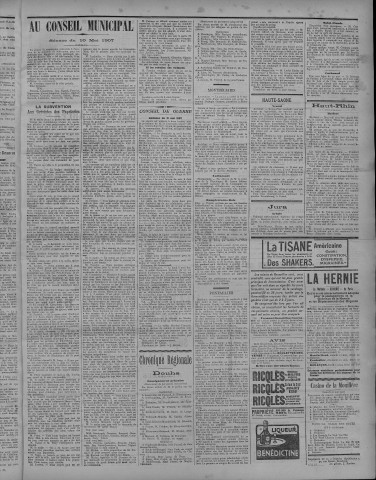 11/05/1907 - La Dépêche républicaine de Franche-Comté [Texte imprimé]