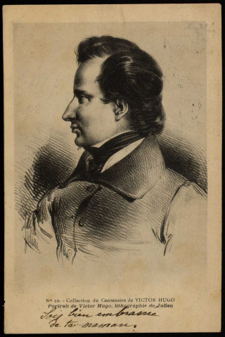 Portrait de Victor Hugo, lithographie de Julien [image fixe] , Besançon, 1902