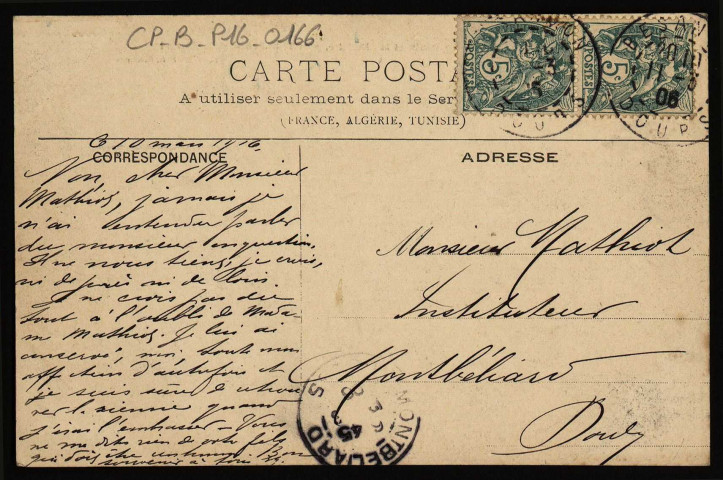 Besançon - Le Doubs et La Citadelle, pris de la Promenade Micaud. [image fixe] , 1904/1906