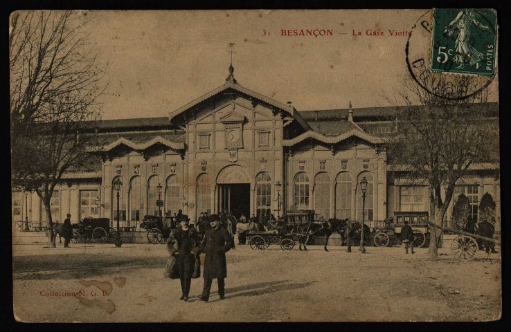Besançon - Besançon - La Gare Viotte. [image fixe] , Dijon : B & D., 1904/1910