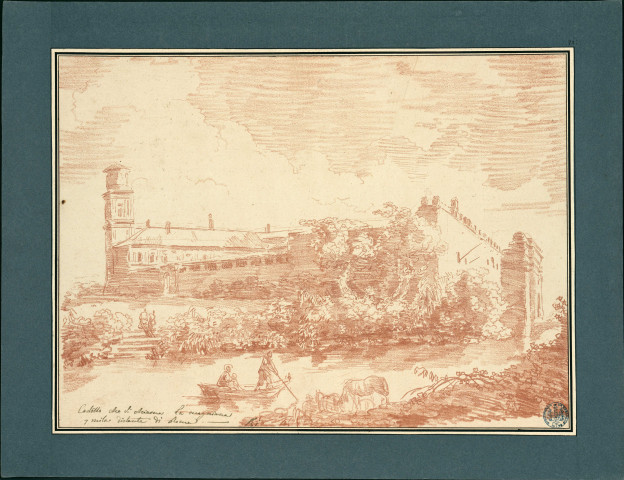 22 - Vue du château de la Magliana, près de Rome , Italie, [circa 1760]