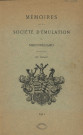01/01/1911 - Mémoires de la Société d'émulation de Montbéliard [Texte imprimé]