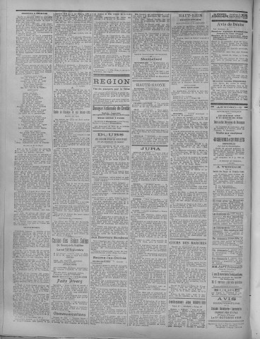 22/09/1919 - La Dépêche républicaine de Franche-Comté [Texte imprimé]