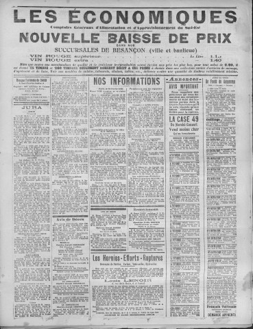 17/02/1921 - La Dépêche républicaine de Franche-Comté [Texte imprimé]
