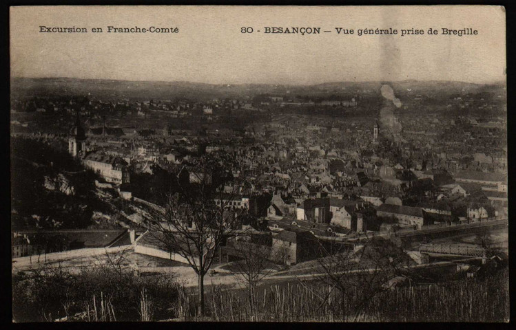 Besançon. Vue générale prise de Bregille [image fixe] : Besançon, 1904/1930