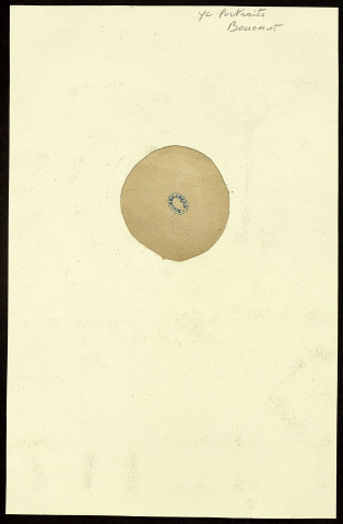 Henri Bouchot. Tête, de profil droit, en médaillon rond [dessin] , [S.l.] : [s.n.], [1800-1899]