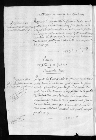 Comptes de la Ville de Besançon, recettes et dépenses, Compte de François Varin (1708)