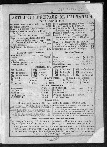 Almanach de Berne [Texte imprimé] , Nancy : Hinzelin, [18..]-[18..]