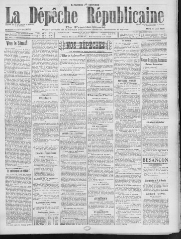 17/06/1924 - La Dépêche républicaine de Franche-Comté [Texte imprimé]