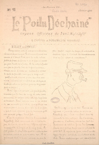 Le Poilu déchaîné [Texte imprimé] : Organe officieux du 344e régiment d'infanterie