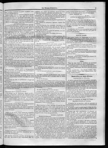 20/04/1848 - Le Franc-comtois - Journal de Besançon et des trois départements