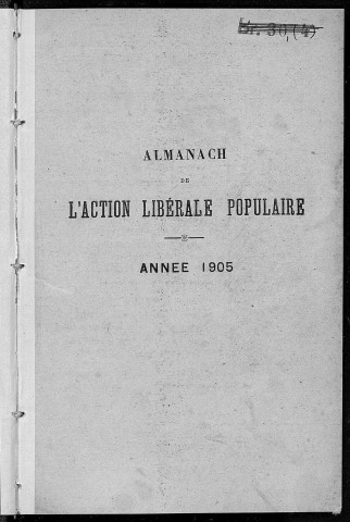 Almanach de l'action libérale populaire et de l'Eclair comtois [Texte imprimé]