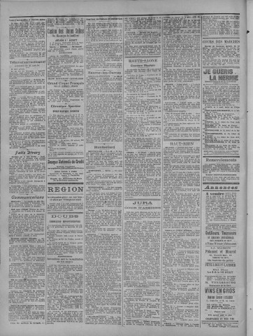 01/08/1919 - La Dépêche républicaine de Franche-Comté [Texte imprimé]