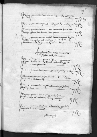Comptes de la Ville de Besançon, recettes et dépenses, Compte de Fourcault Voituron (1er janvier - 31 décembre 1475)