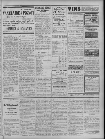 21/03/1907 - La Dépêche républicaine de Franche-Comté [Texte imprimé]
