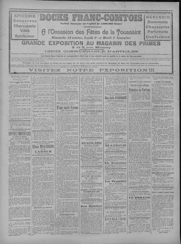 31/10/1920 - La Dépêche républicaine de Franche-Comté [Texte imprimé]