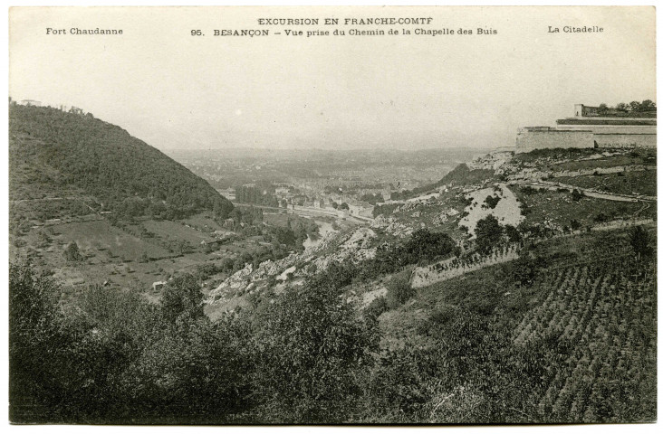 Excursion en Franche-Comté. Besançon. Vue prise du Chemin de la Chapelle des Buis [image fixe] , 1904/1930