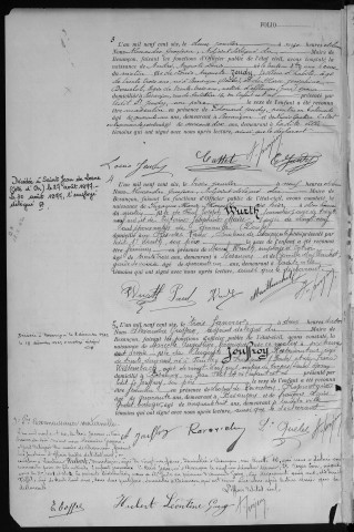 Registre des naissances, 1906